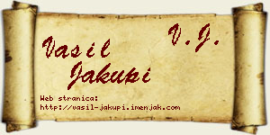 Vasil Jakupi vizit kartica